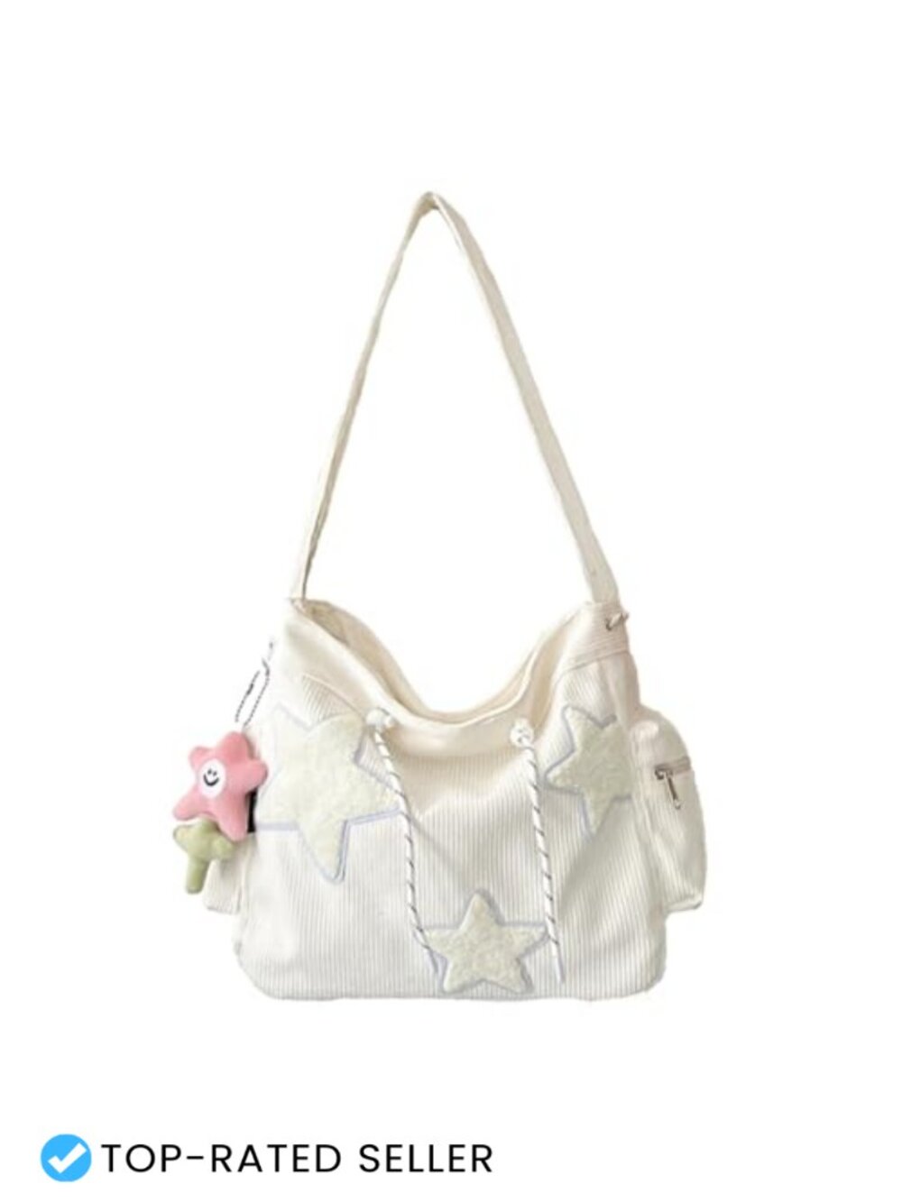 Corduroy Star Crossbody Bag Women Tote Shoulder Hobo Y2K Messenger